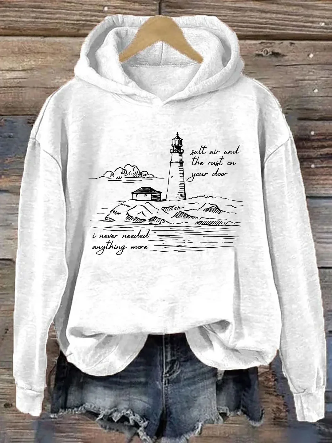 Salt Air And Rust  On Your Door Hoodie