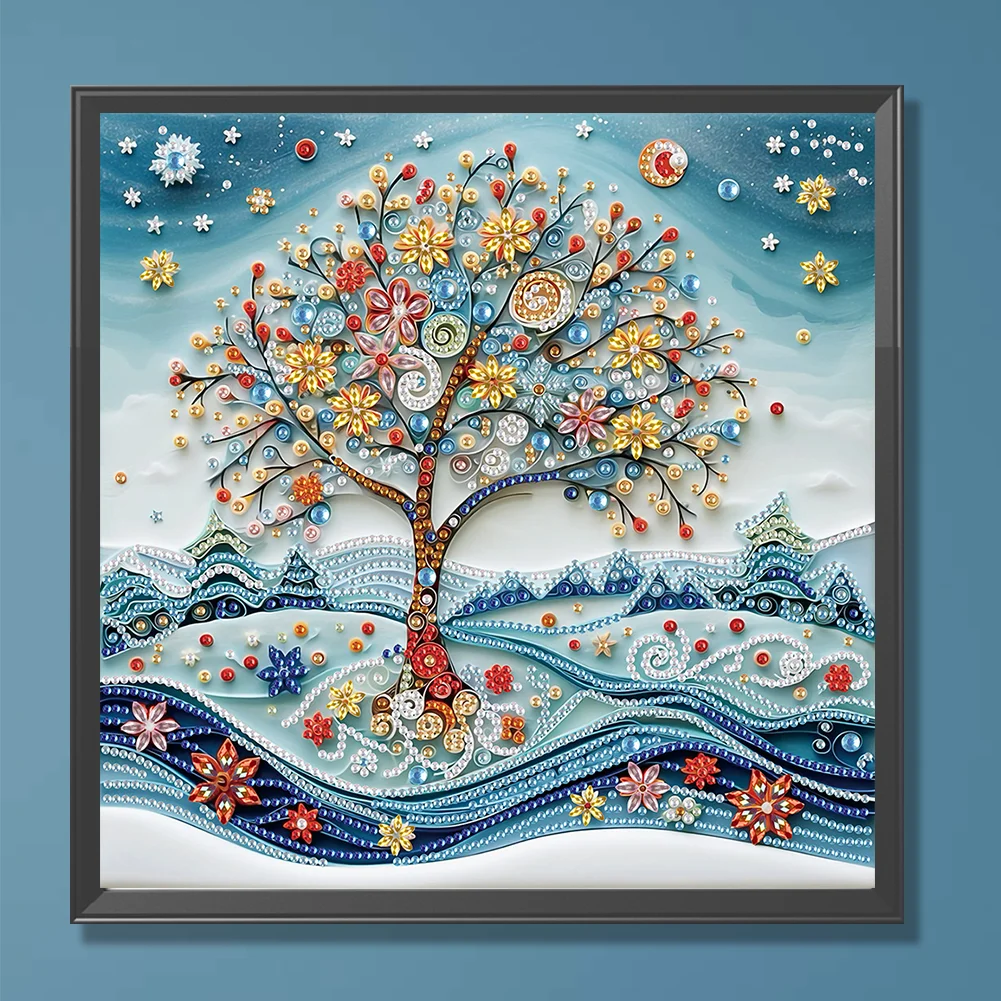 Diamond Painting - Partial Special Shaped Drill - Tree(Canvas|30*30cm)