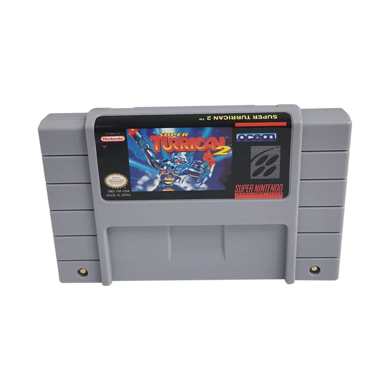 Super Turrican 2 SNES For Super Nintendo Entertainment System - 16 Bit US Version Game Cartridge