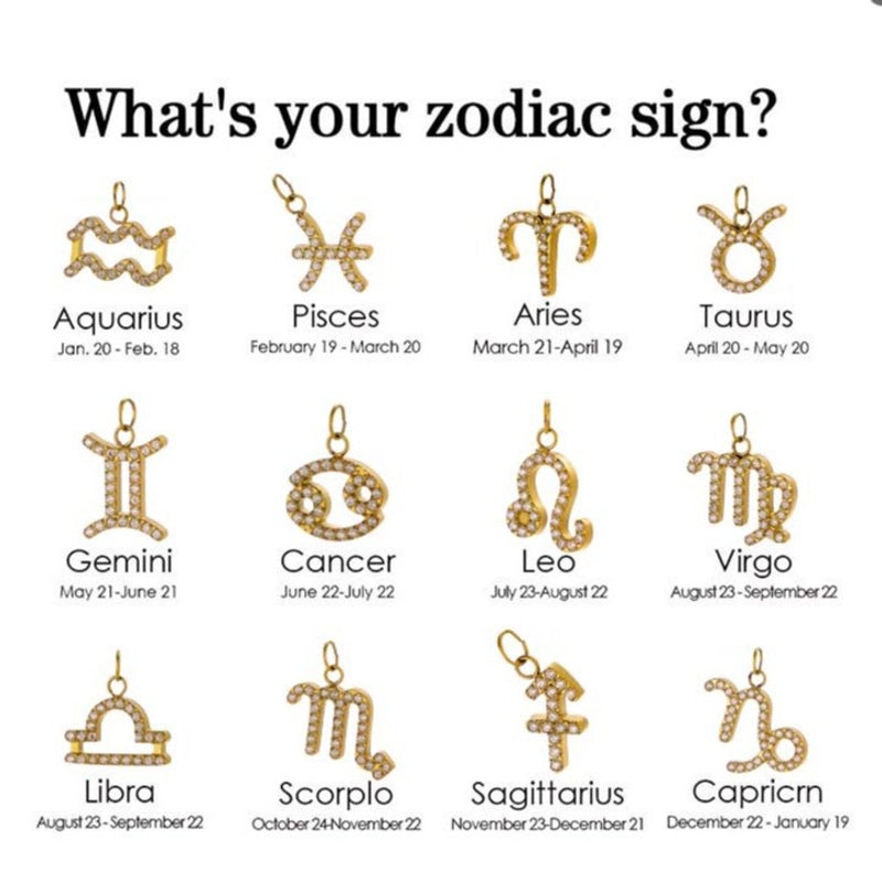 1 Piece 1 Set 304 Stainless Steel Constellation Pendant Chain Jewelry Accessories