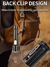 30W LED+COB High Power Flashlight USB Rechargeable 800LM Zoomable Flashlight