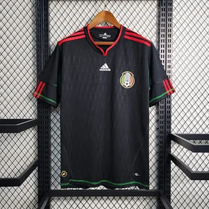 2010 Retro  Mexico Away Black  Football Shirt 1:1 Thai Quality