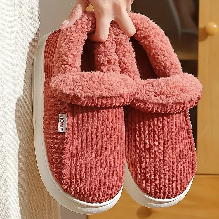 Striped Warm Shoes