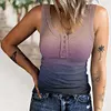 Gioiacombo&trade; Canotta da donna estiva filettata slim fit con cinturino largo