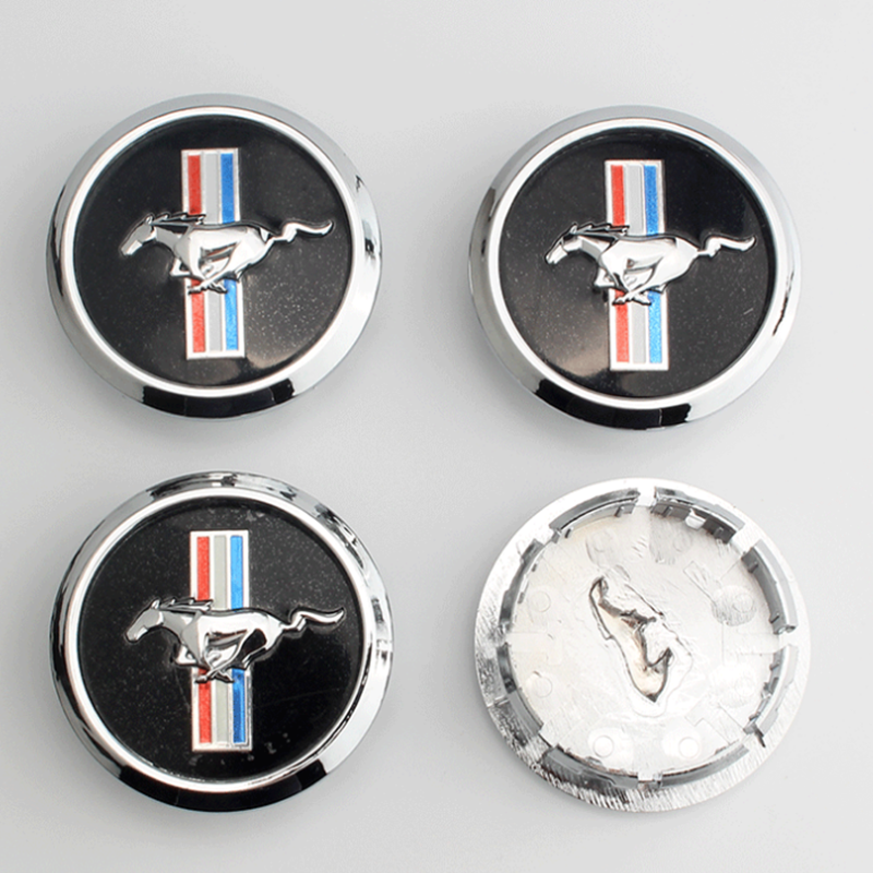 4 pcs 68MM ABS emblem Wheel Center Hub Cap Rim badge covers For Ford mustang GT  dxncar