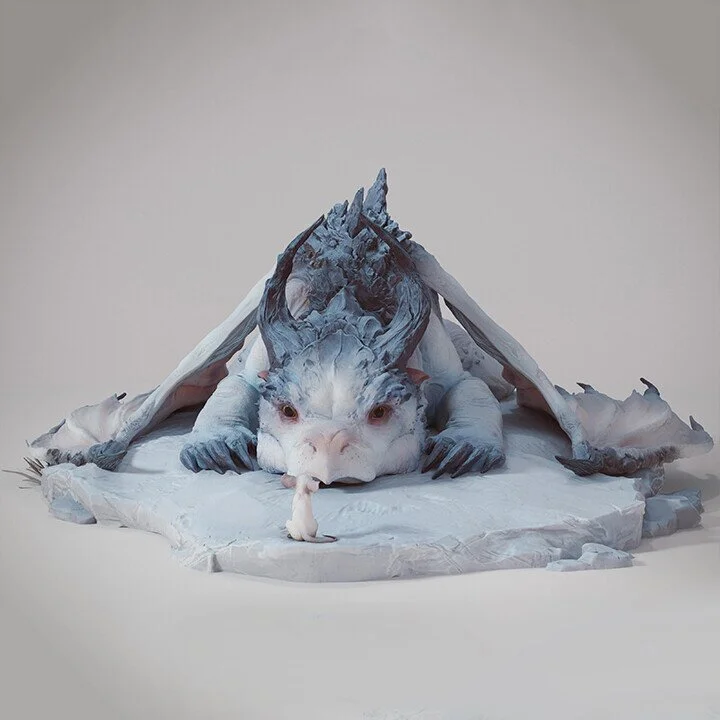 Dragon And Mouse - Art Sculpture