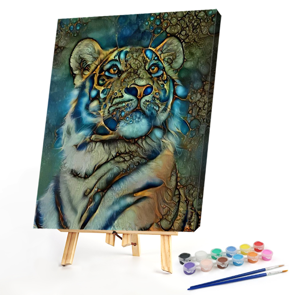 

40*50CM - Paint By Numbers - Psychedelic Tiger, 501 Original