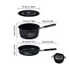 Camping Cookware Set Camping Pot and Fry Pan Set for Outdoor Cooking(Black)