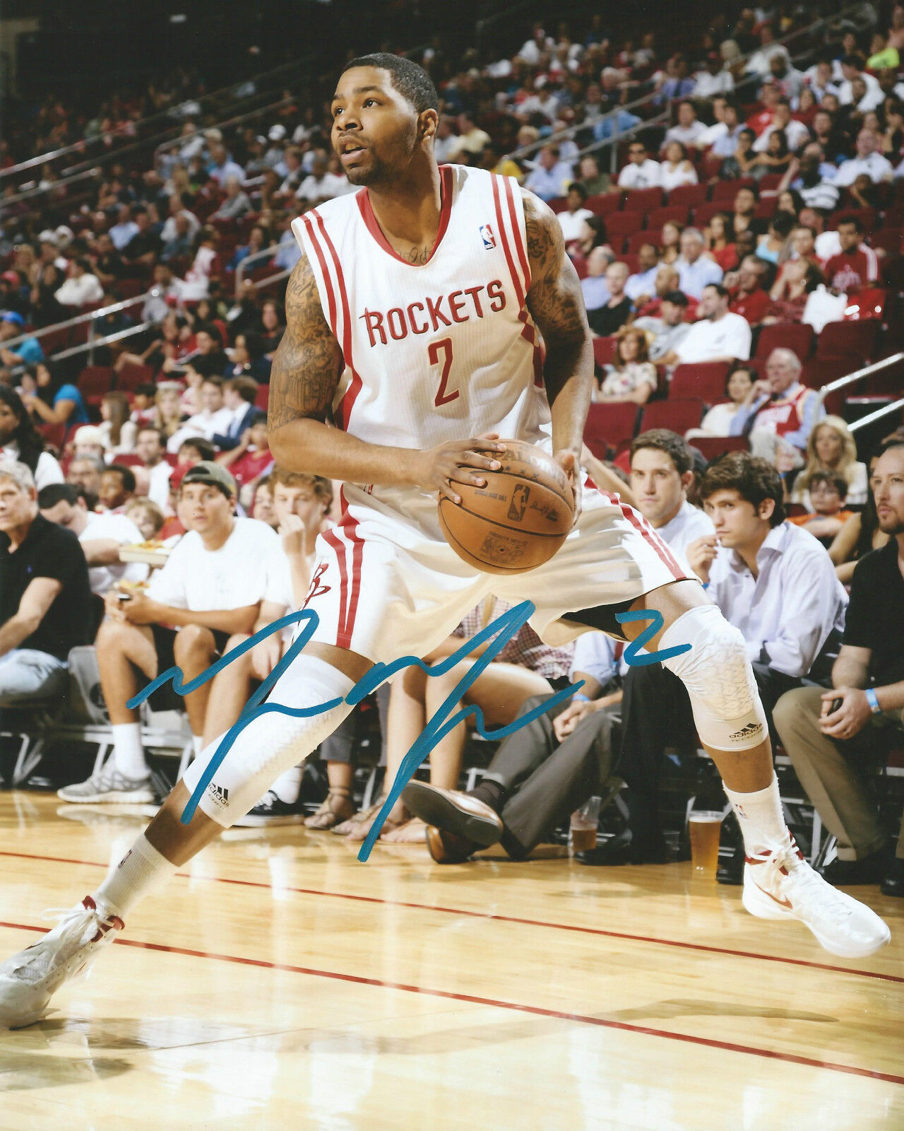 Marcus Morris *HOUSTON ROCKETS* Signed 8x10 Photo Poster painting M1 COA GFA