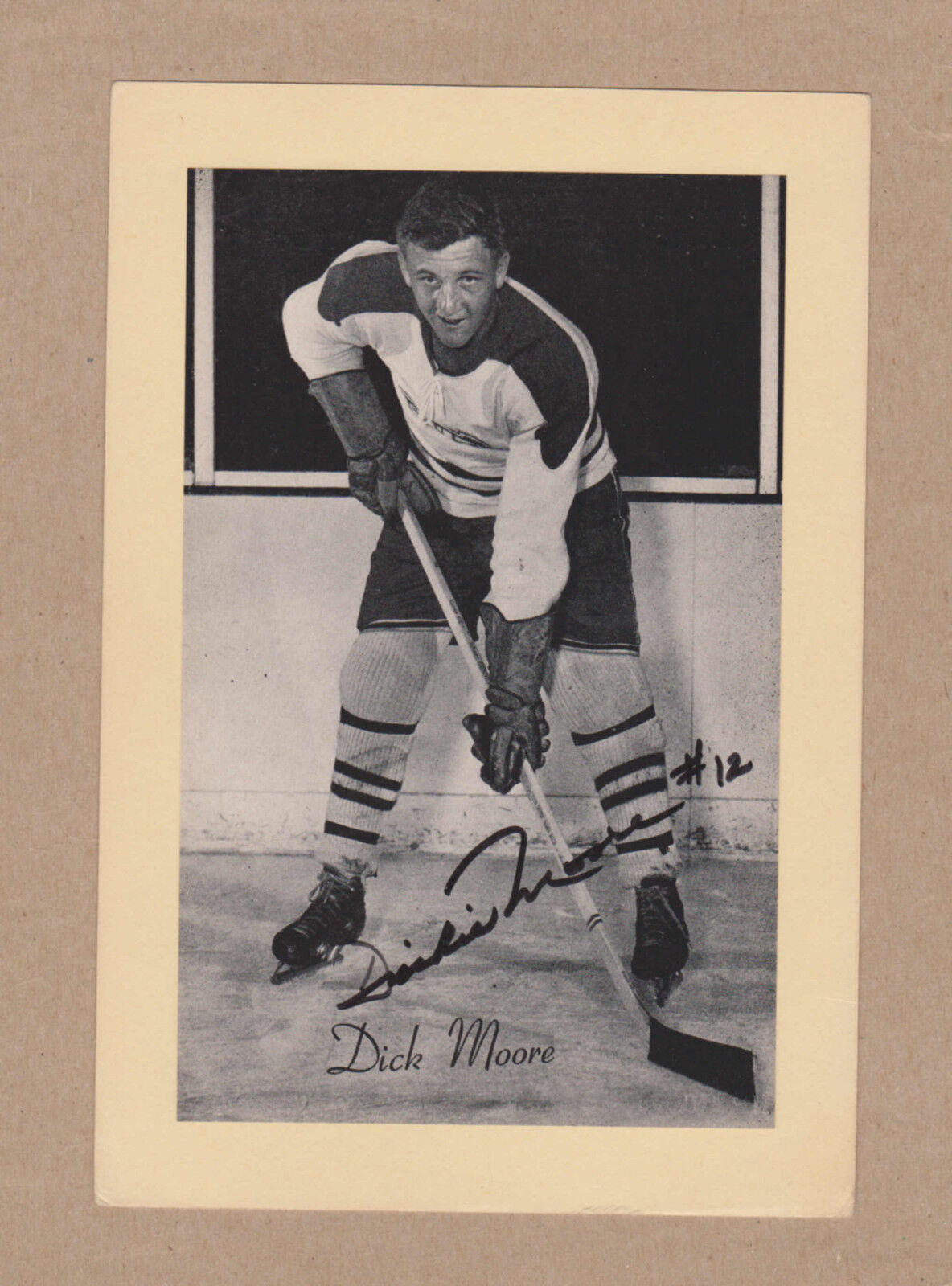 Dickie Moore signed 1944-63 Beehive Photo Poster painting-Montreal Canadiens (Dec)