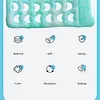 Inflatable Pool Float Lounger with Headrest PVC Air Mattress for Lake Beach