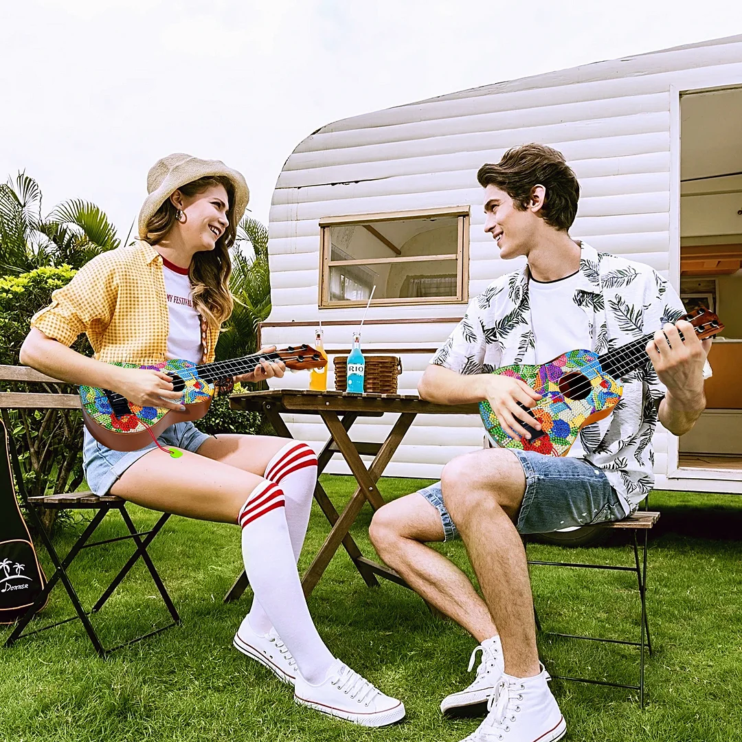 DIY Wooden Guitar Diamond Art Ornament Unique Gifts for Musicians (Hummingbird)