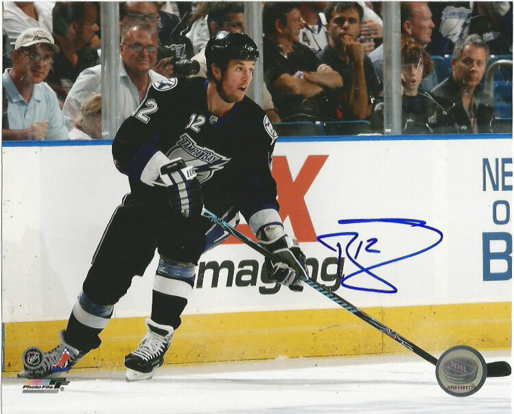 Tampa Bay Lightning Ryan Malone Signed Autographed 8x10 Photo Poster painting COA A