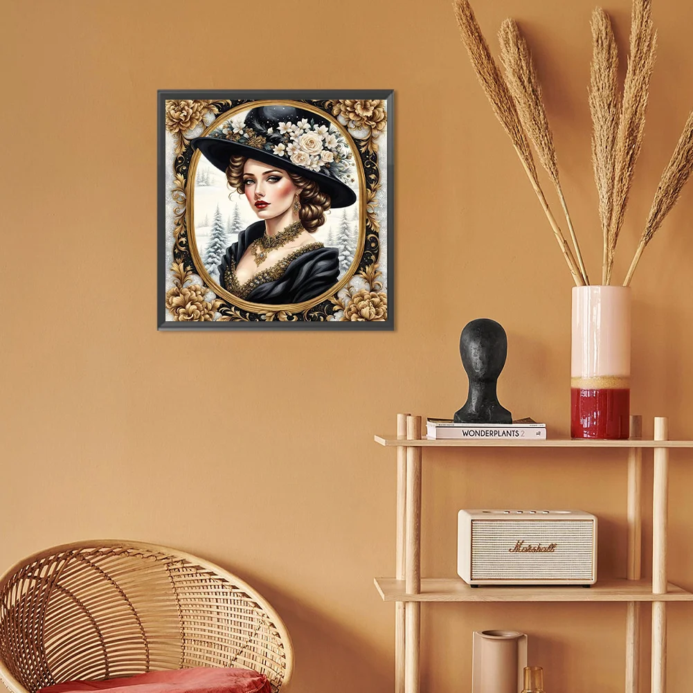 Diamond Painting - Full Round Drill - Noble Woman(Canvas|30*30cm)