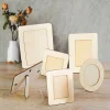 Wooden Handmade Diy Creative Mosaic Patch Dried Photo Frame Base Embryo Material