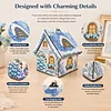 DIY Wooden House Diamond Art Painting Kit for Adults Home (Winter snowfield)