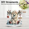 Christmas Antler Bear DIY Double-Sided Desktop Ornaments Diamond Art Kits