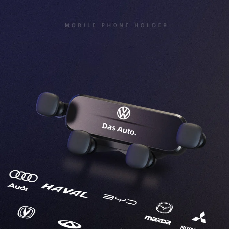 Car mobile phone navigation gravity anti-shake bracket