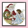 【Limited Stock Sale】Santa Claus And Angel-14CT Stamped Cross Stitch 26*27cm/10.24*10.63in tapestrymarket