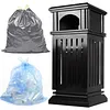 [US Local Warehouse] Commercial Trash Can with Removable Inner Bucket & Lid Side Opening Waste Bin for Garage Backyard