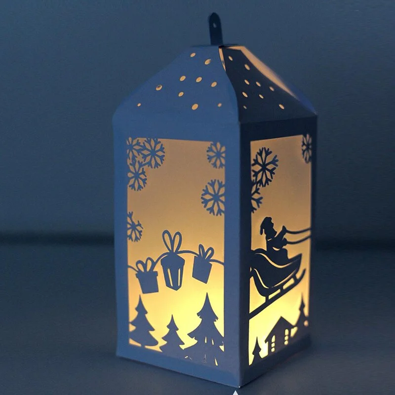 Merry Christmas Metal Cutting Dies 3D Cute DIY Scrapbooking Carbon Craft Die Photo lantern box Cards Decoration New Arrival