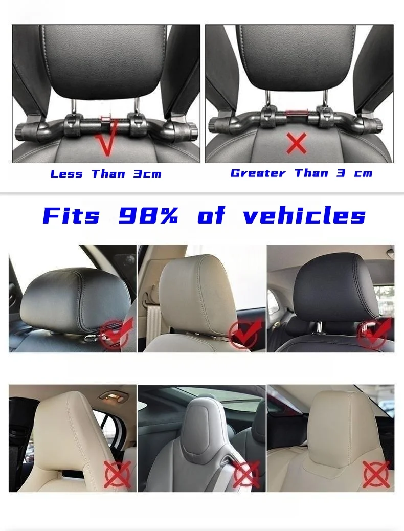 Car front and rear side sleeping pillows
