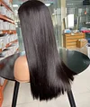 4x4 Lace Closure Wig Straight Wig Wigs 18inches Black Hair Pre Plucked Human Hair Wig
