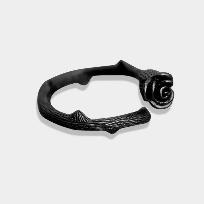 Black Gothic Rose Ring