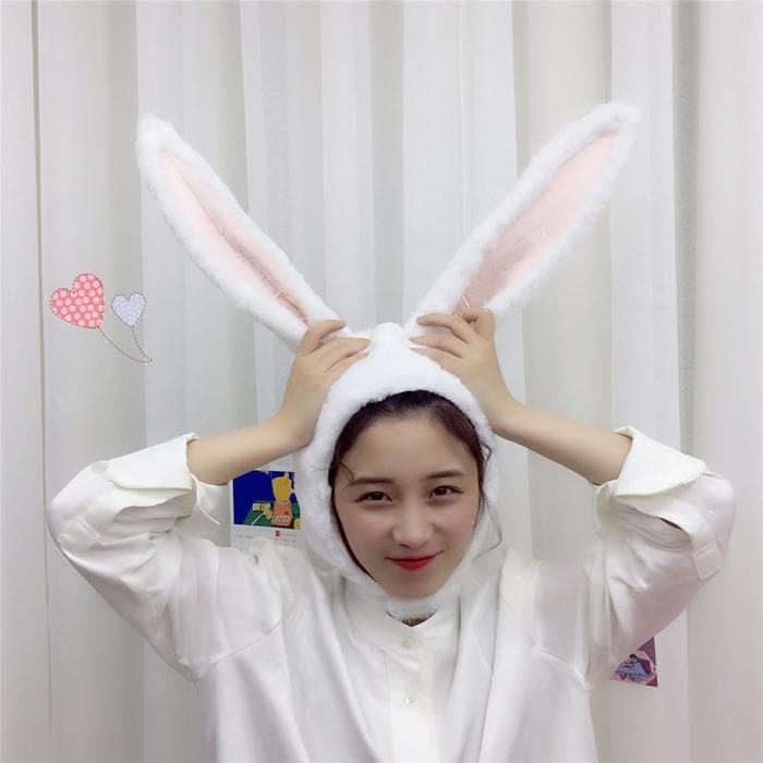 White/Pink Kawaii Bunny Ears Hat SP1812521