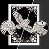 Diamond Painting-DIY Special Shaped Drill Pearl Painting Owl(30x40cm)