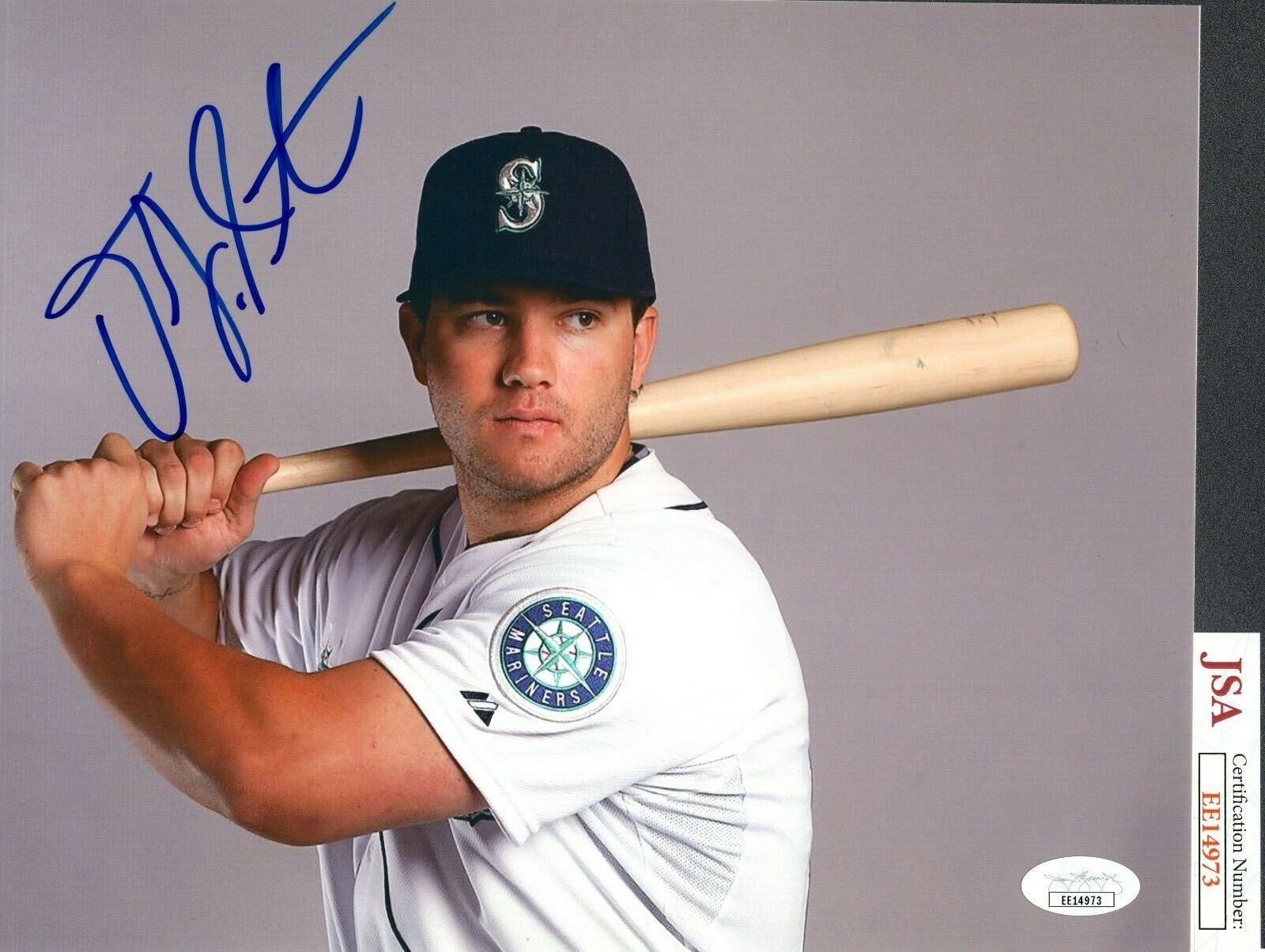 JSA D.J. DJ Peterson Autographed Signed AUTO 8x10 Photo Poster painting Seattle Mariners TRB 357