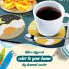 6Pcs Mountain Diamond Painting Coasters
