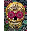 (5 Sizes) Flower Skull-Full Square Diamond Painting