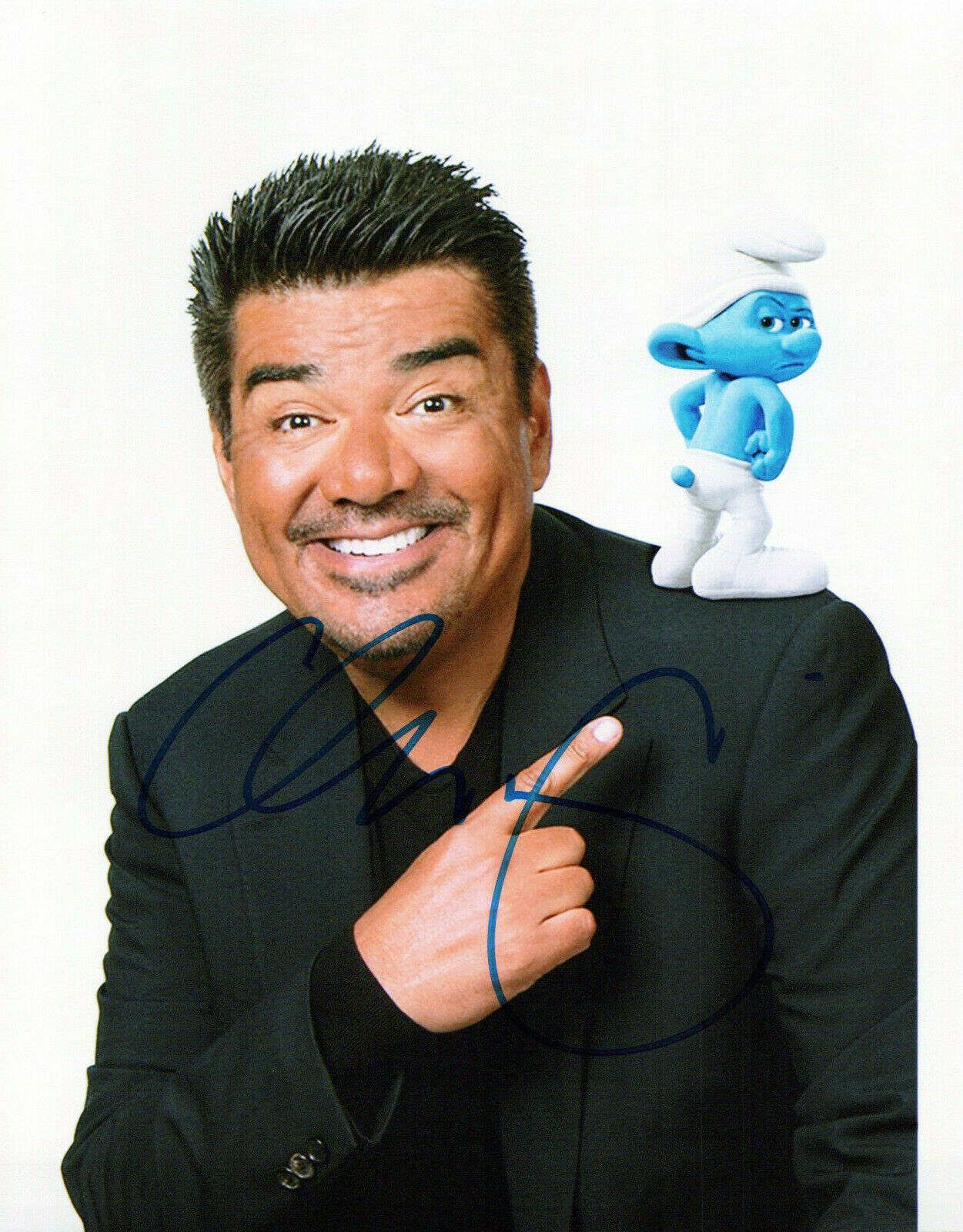 George Lopez The Smurfs 1,2 autographed Photo Poster painting signed 8X10 #1 Grouchy