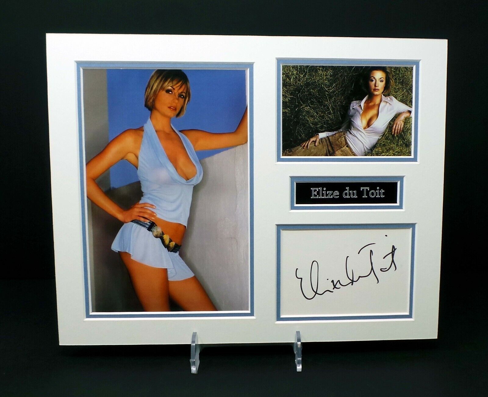 Elize Du TOIT Signed Mounted Sexy Photo Poster painting Display AFTAL RD COA Hollyoaks Actress