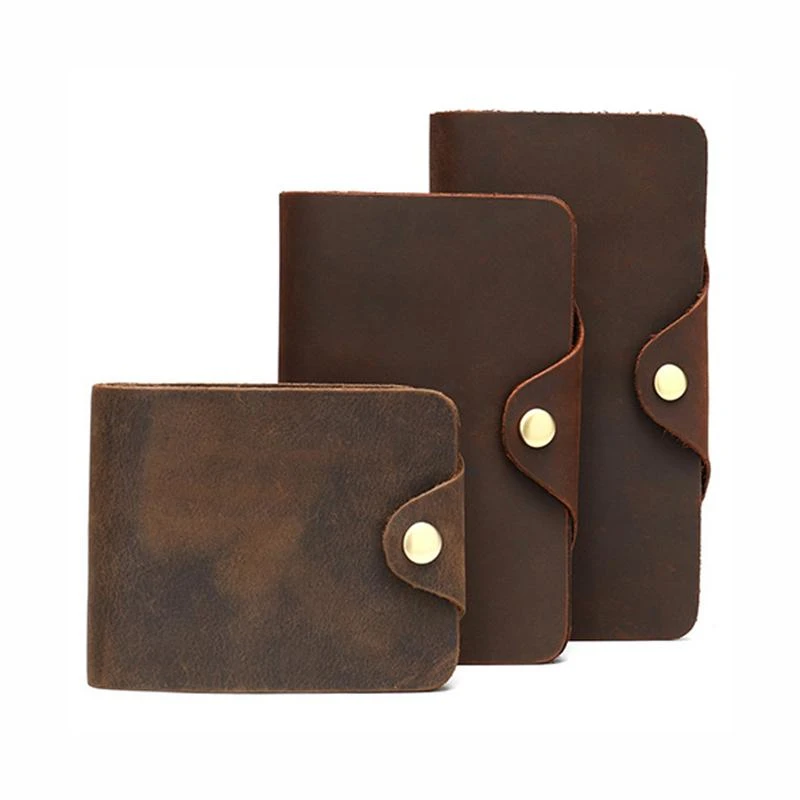 Durable Comfy Leather Casual Cash Cards Holder Wallets