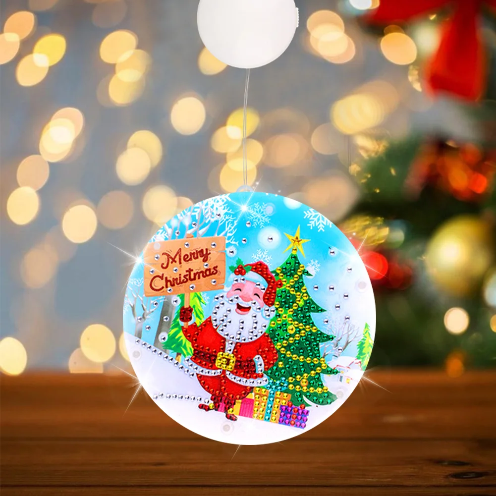 Double Sided Christmas Diamond Painting Battery Powered Chandelier for Home Room