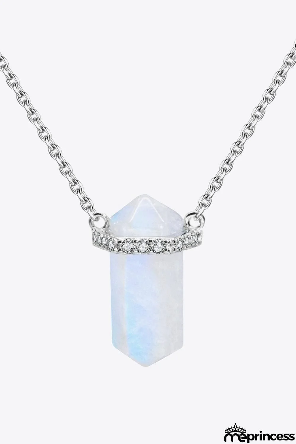 Natural Moonstone Chain-Link Necklace