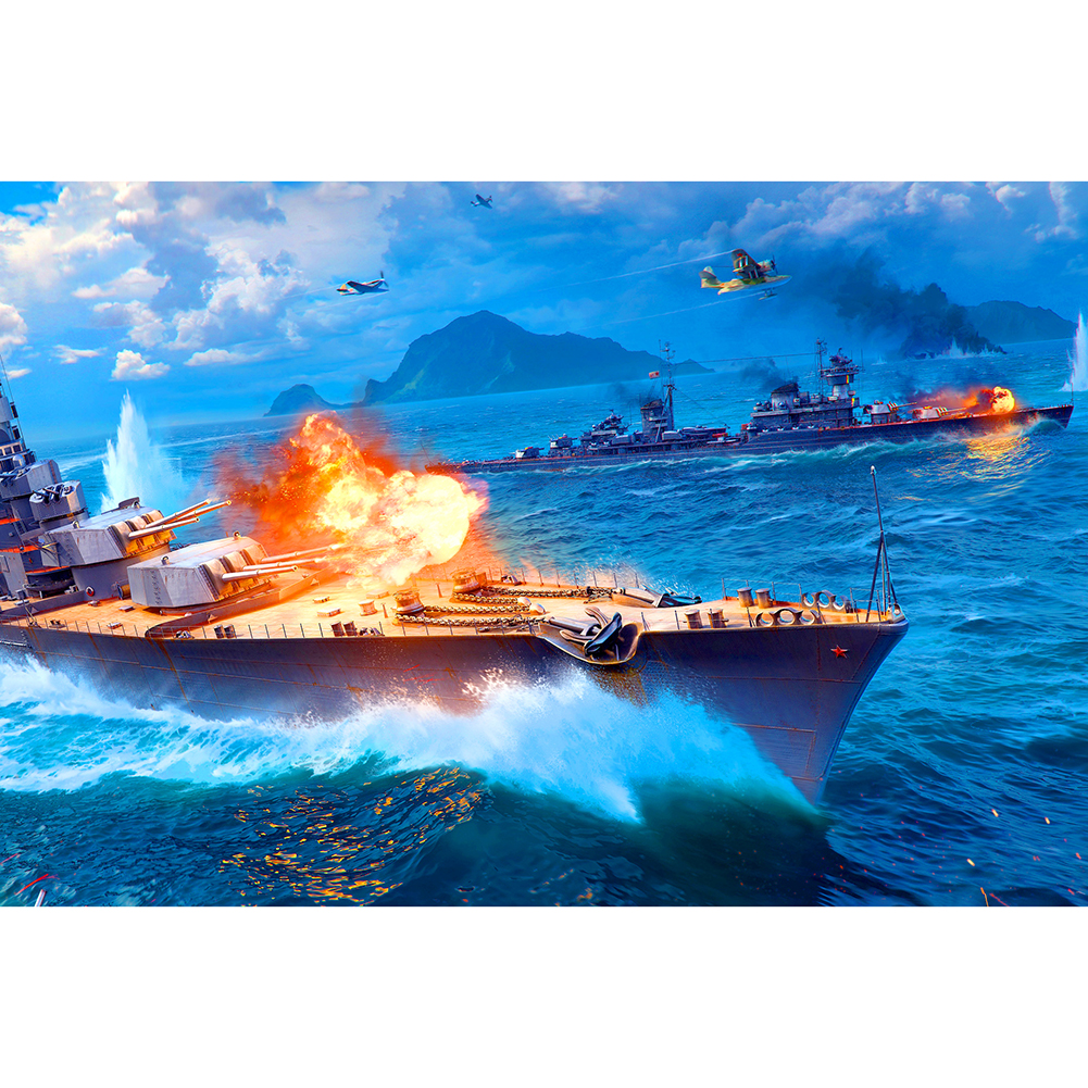 

Fire Warship - 1000 Pieces Jigsaw Puzzle, 501 Original