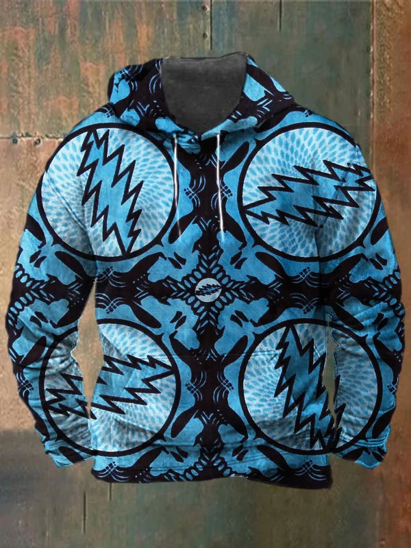 Unisex Skull Print Heavyweight Hoodies