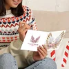 6PCS DIY Diamond Art Greeting Cards Flower Wings Congratulations Cards & Gifts
