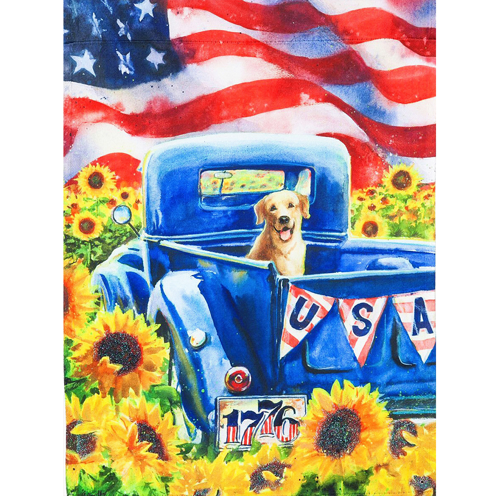 

30*40CM - Square Drill Diamond Painting - Independence Day, 501 Original