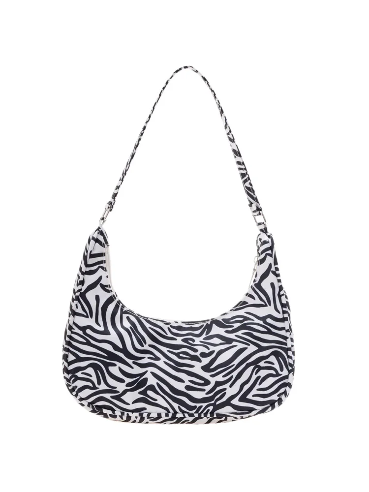 Fashion Women Animal Pattern Printing Underarm Bag Hobos Handbags (Zebra)