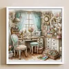 Cottage - 14CT Stamped Cross Stitch - 50*50cm