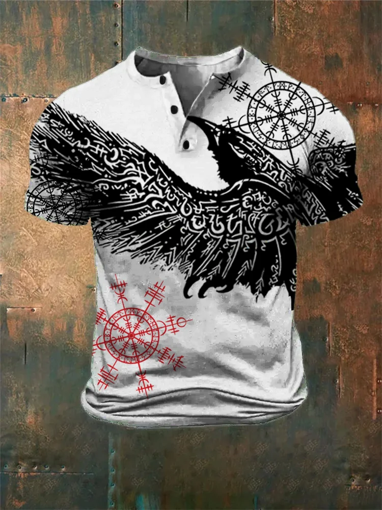 Broswear Men's Viking Cultural Eagle T-Shirt