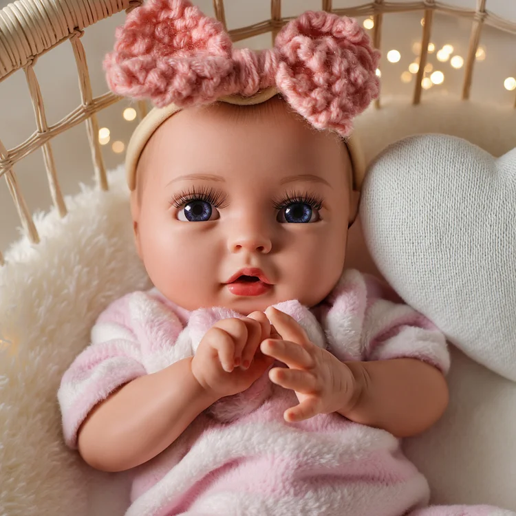 Babeside Terry 12"/16" Realistic Silicone Smiling Baby Little Infant Girl Building Lovely Memories