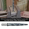 5/8 inch Construction Bridge Reamer 1/2 inch Shank HSS Car Tapered Reamer Bit