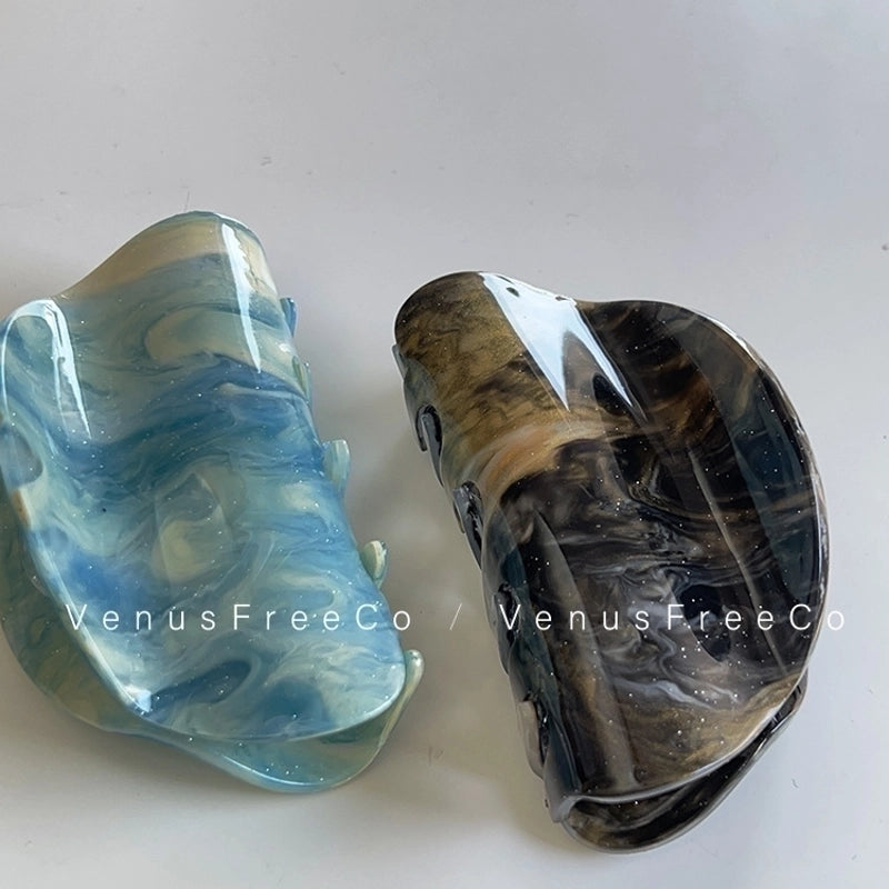 Women's Minimalist Gradient Color Acetic Acid Sheets Stoving Varnish Hair Claws