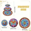 3 Tier Acrylic Mandala Pattern 5D DIY Diamond Painting Serving Tray Home Decor
