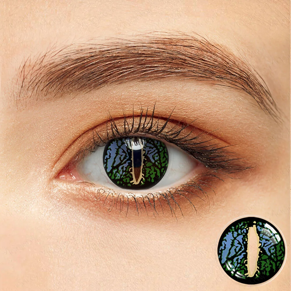 Dragon Green Eyes Halloween Cosplay Contacts